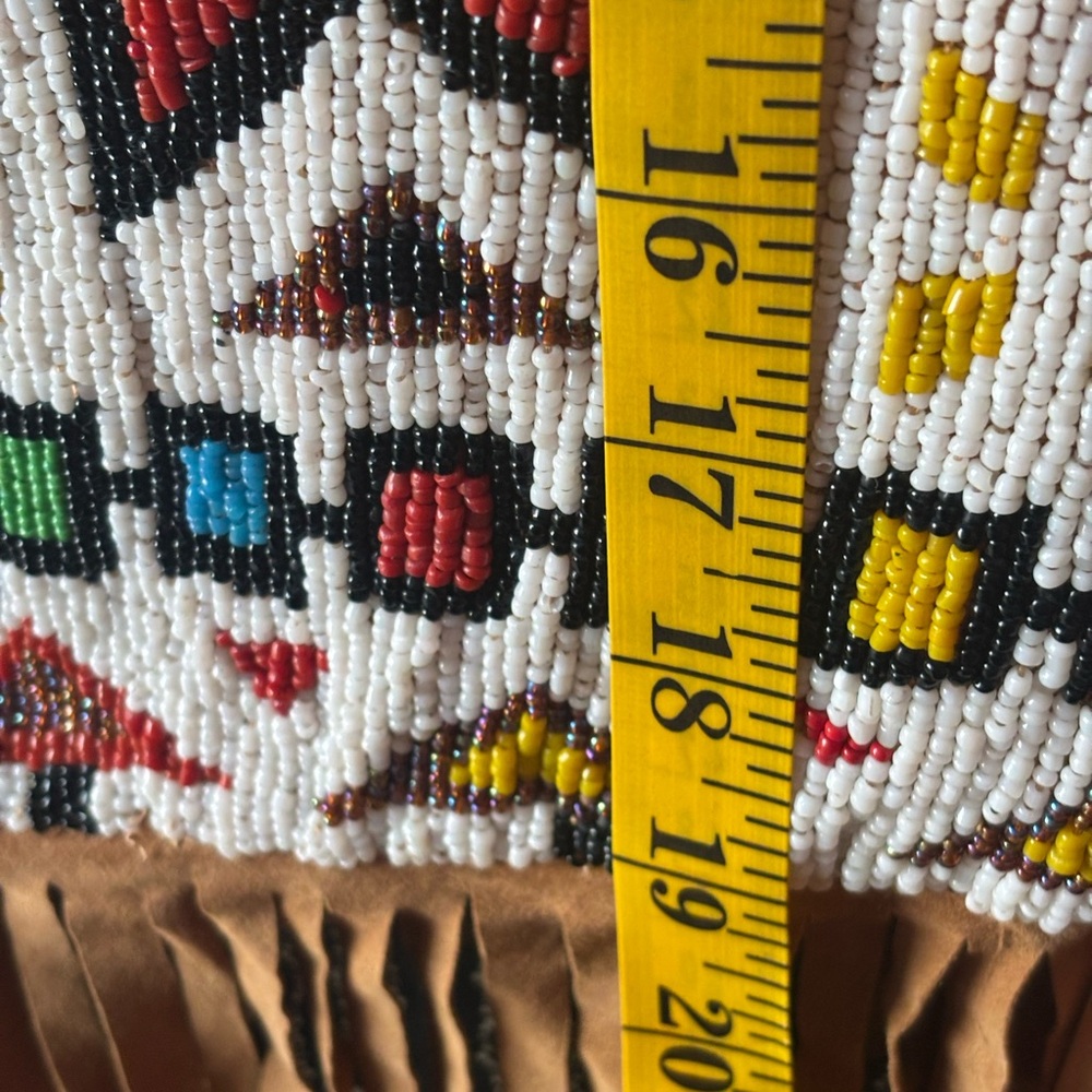 Vintage Other Destination Aztec Hand beaded Vest - Picture 9 of 10